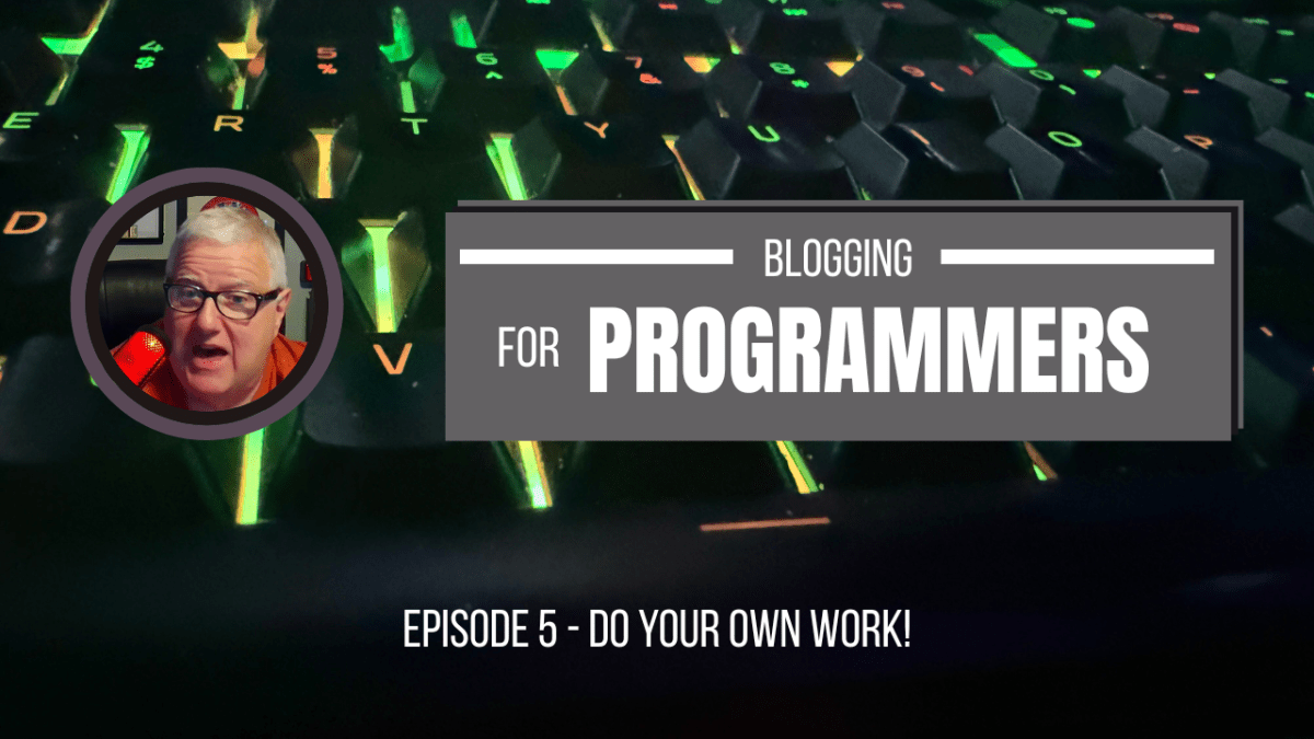 Do your own work!&nbsp;(005)